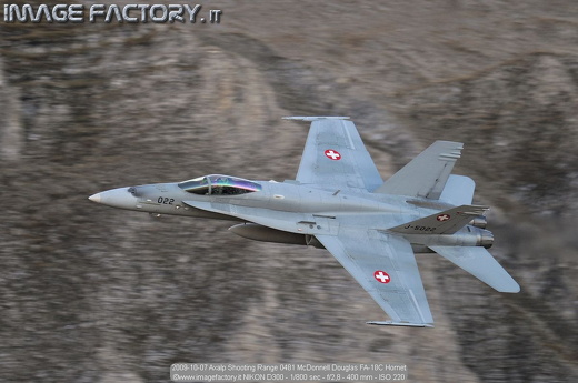 2009-10-07 Axalp Shooting Range 0481 McDonnell Douglas FA-18C Hornet